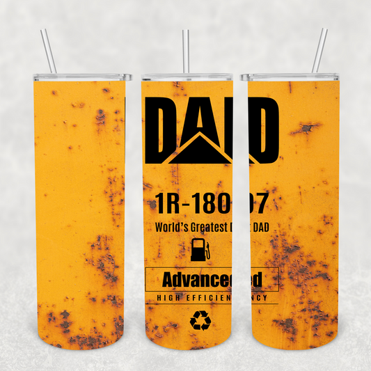 Dad Grunge Oil Can 20oz Tumbler