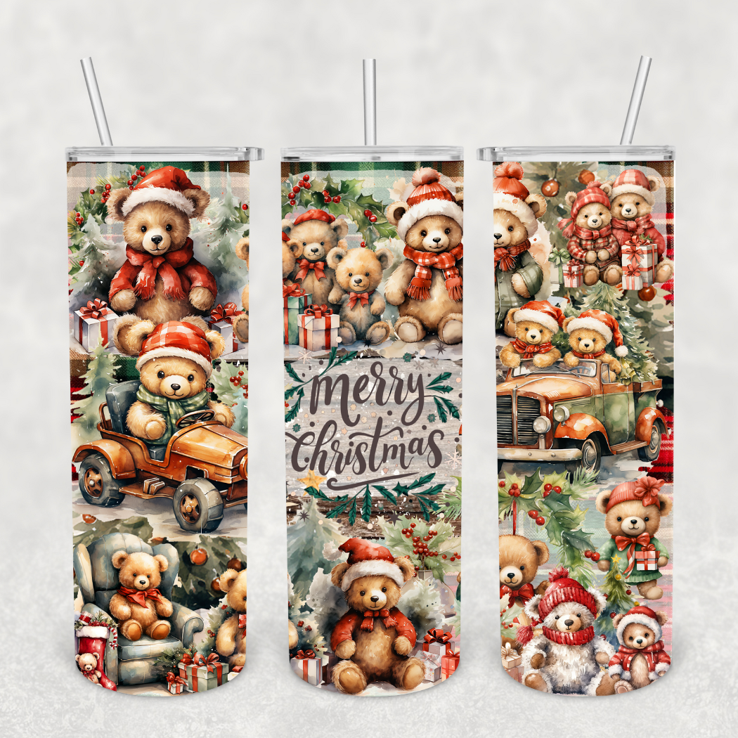 Teddy Bear Christmas 20oz Tumbler