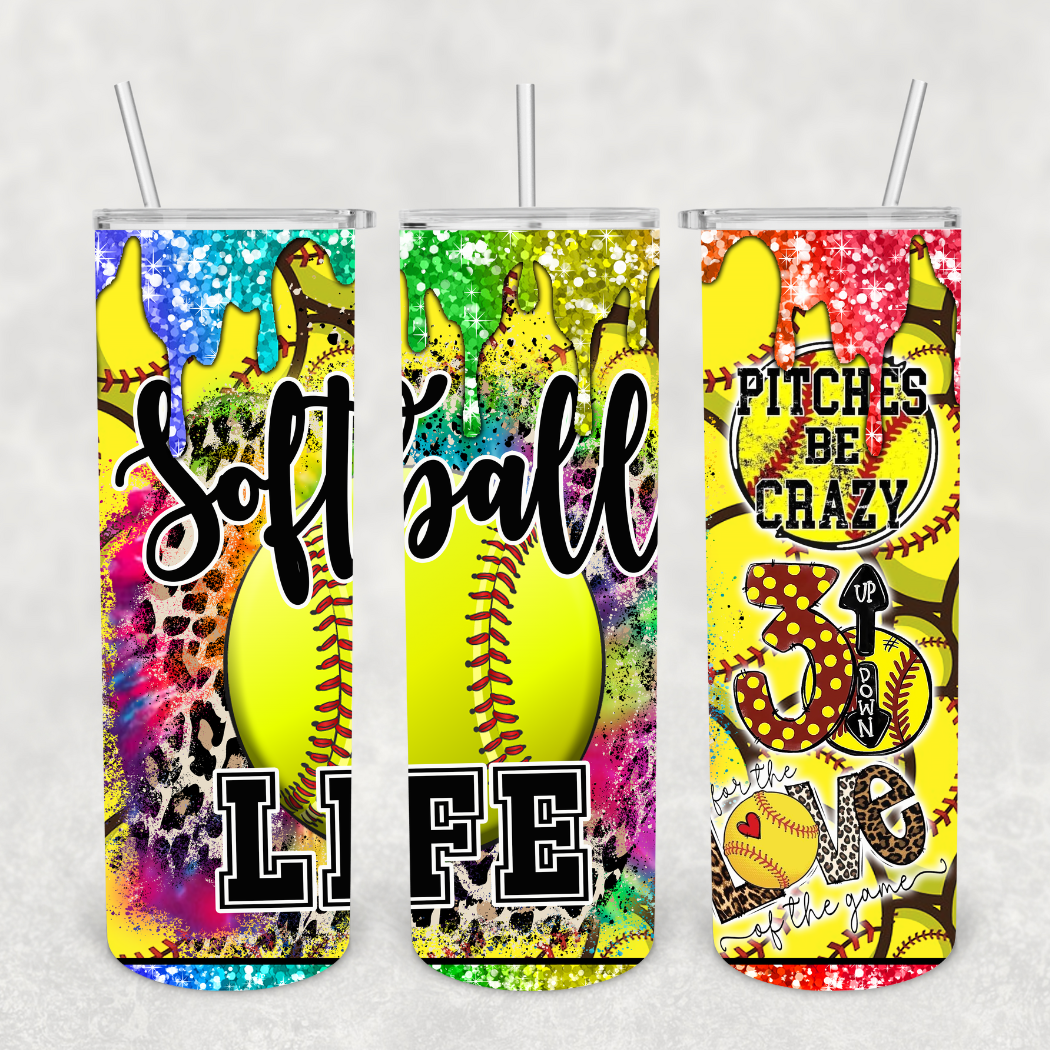 Softball Life 20oz Tumbler