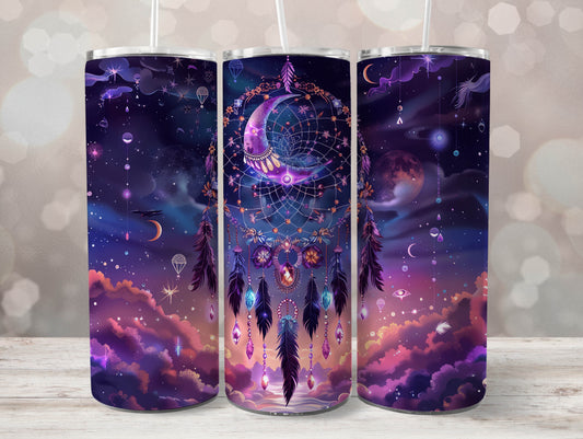 Purple Celestial Dreamcatcher 20oz Tumbler